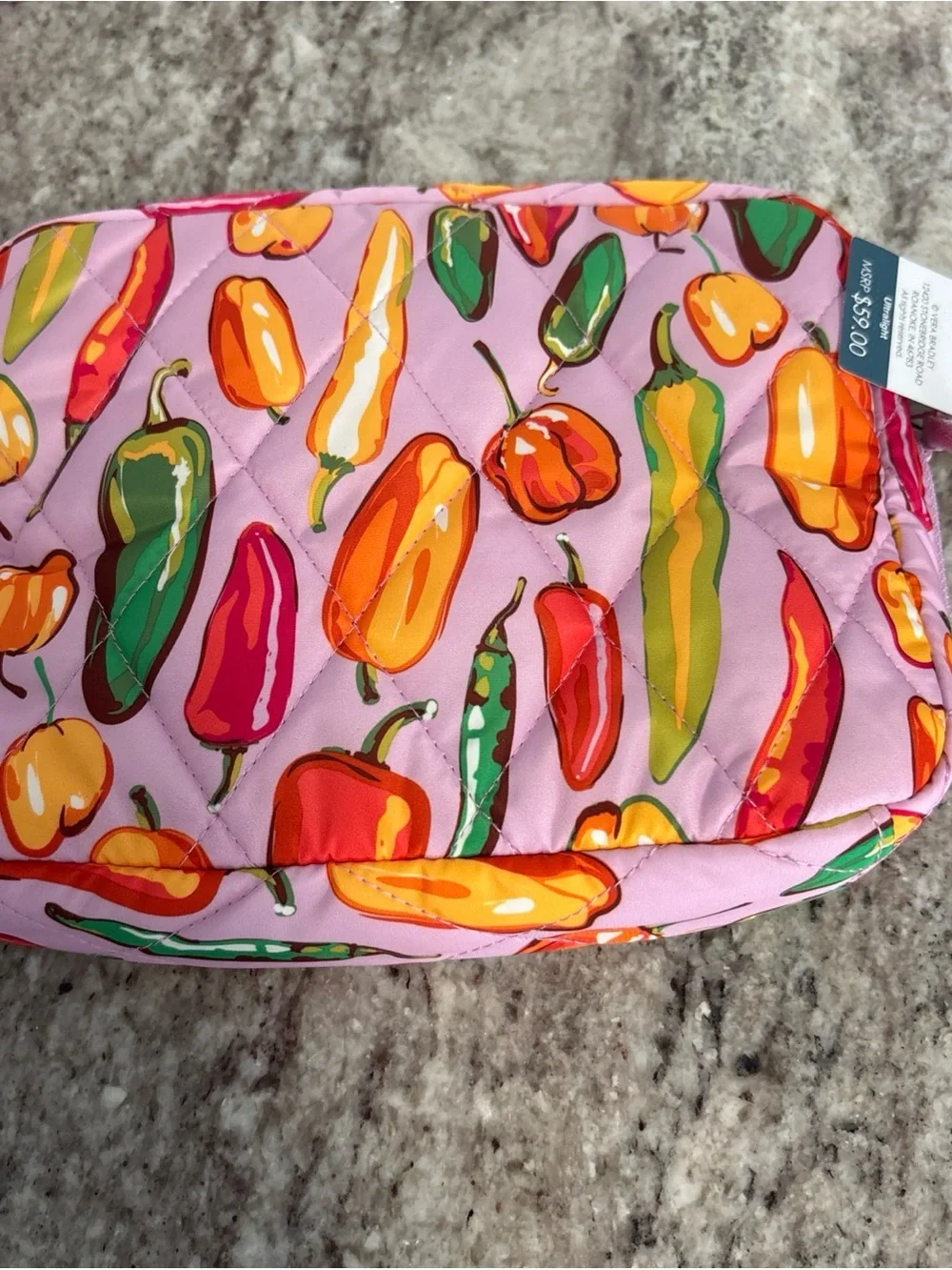 VERA BRADLEY Essential Travel Organizer (SPICE IT UP) Cosmetics & More-NEW